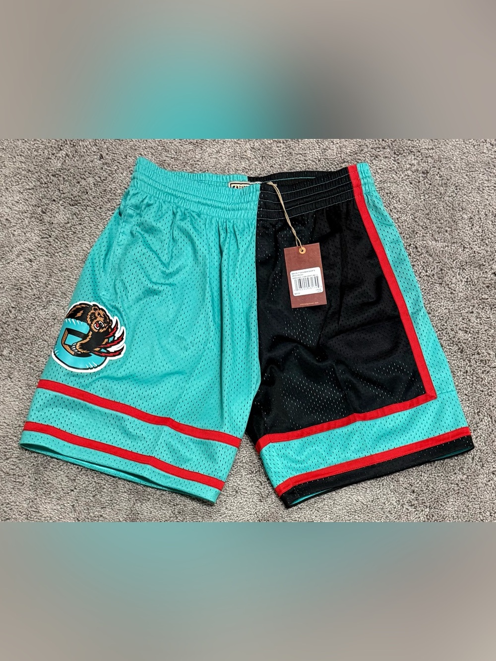 Mitchell & Ness NBA Split Swingman Shorts 2001 Memphis Grizzlies Size Large